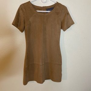 Paper Crane Suede Dress